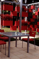 Bold coloured pots and containers look amazing in the garden.