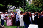 Whilst people are happy to stand through a short ceremony like this one, guests will need seating if you plan to have a long wedding.
