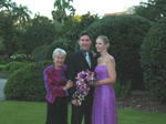 The colours of the garden can be a serene backdrop for wedding photographs